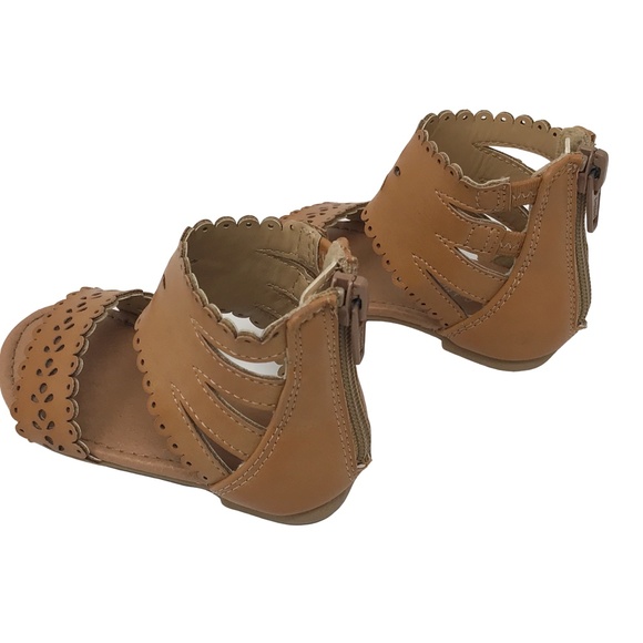 Cat & Jack Tan Gladiator Sandals Sz 5 Infant - Picture 6 of 9